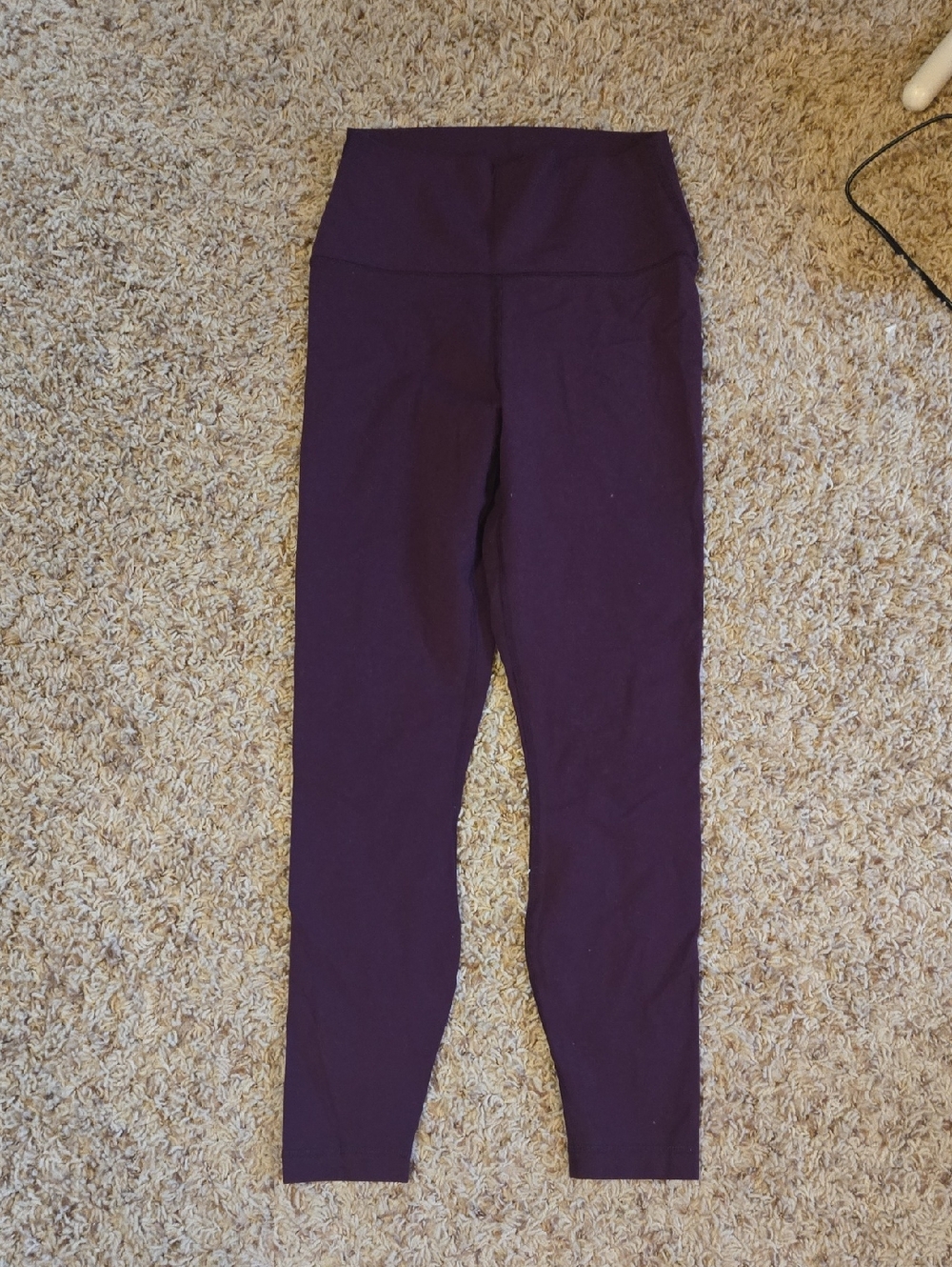 90 Degree By Reflex Deep Plum Active Leggings
